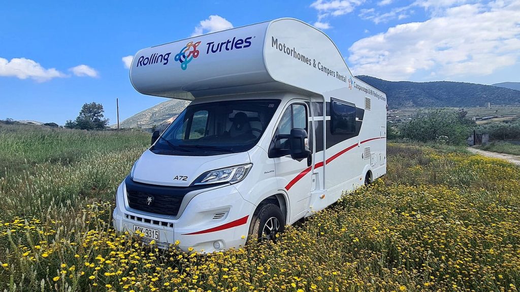 RV, Motorhomes Rental & Camperstop in Greece» Rolling-Turtles